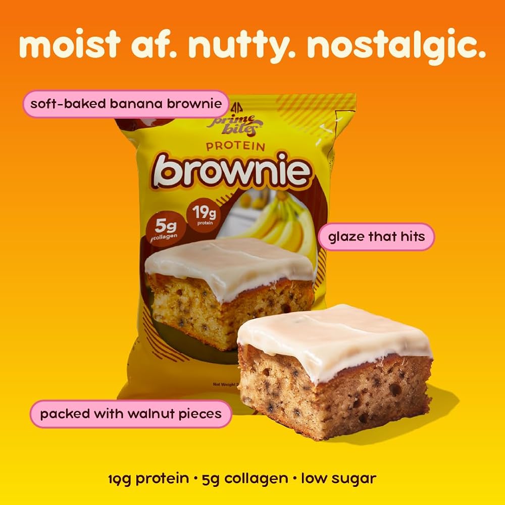 Alpha Prime Supplements Prime Bites High Protein Brownie Banana Nut - 12 Pack - image 3