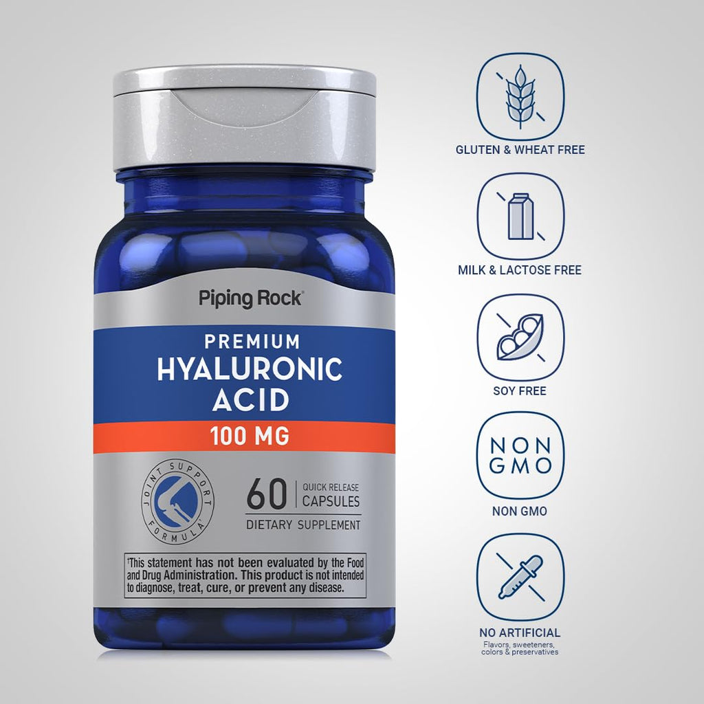 Piping Rock Hyaluronic Acid 100mg - 60 Capsules - image 3