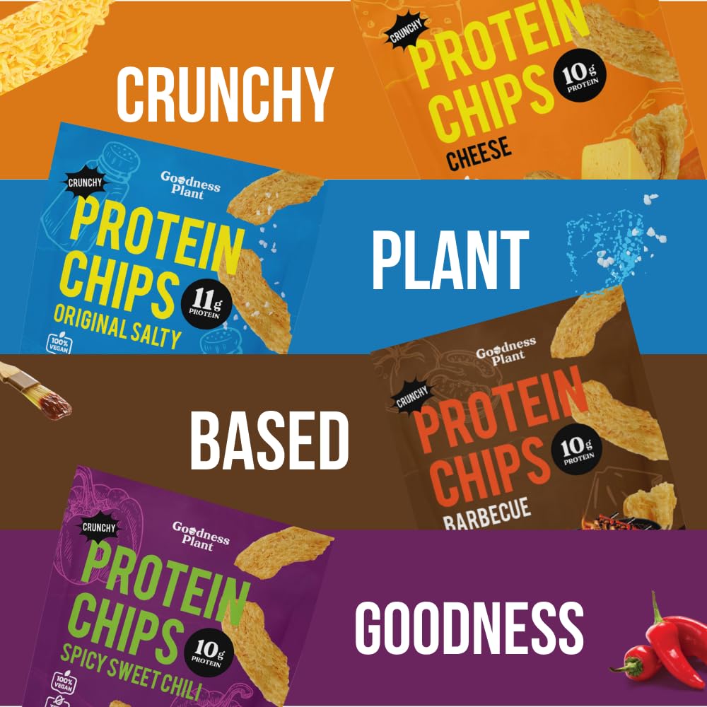 Goodness Plant Crunchy Protein Chips Barbecue - Pack of 4 - image 5
