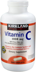Kirkland Vitamin C 1000 mg with Rose Hips and Bioflavonoids - 1000 Tablets