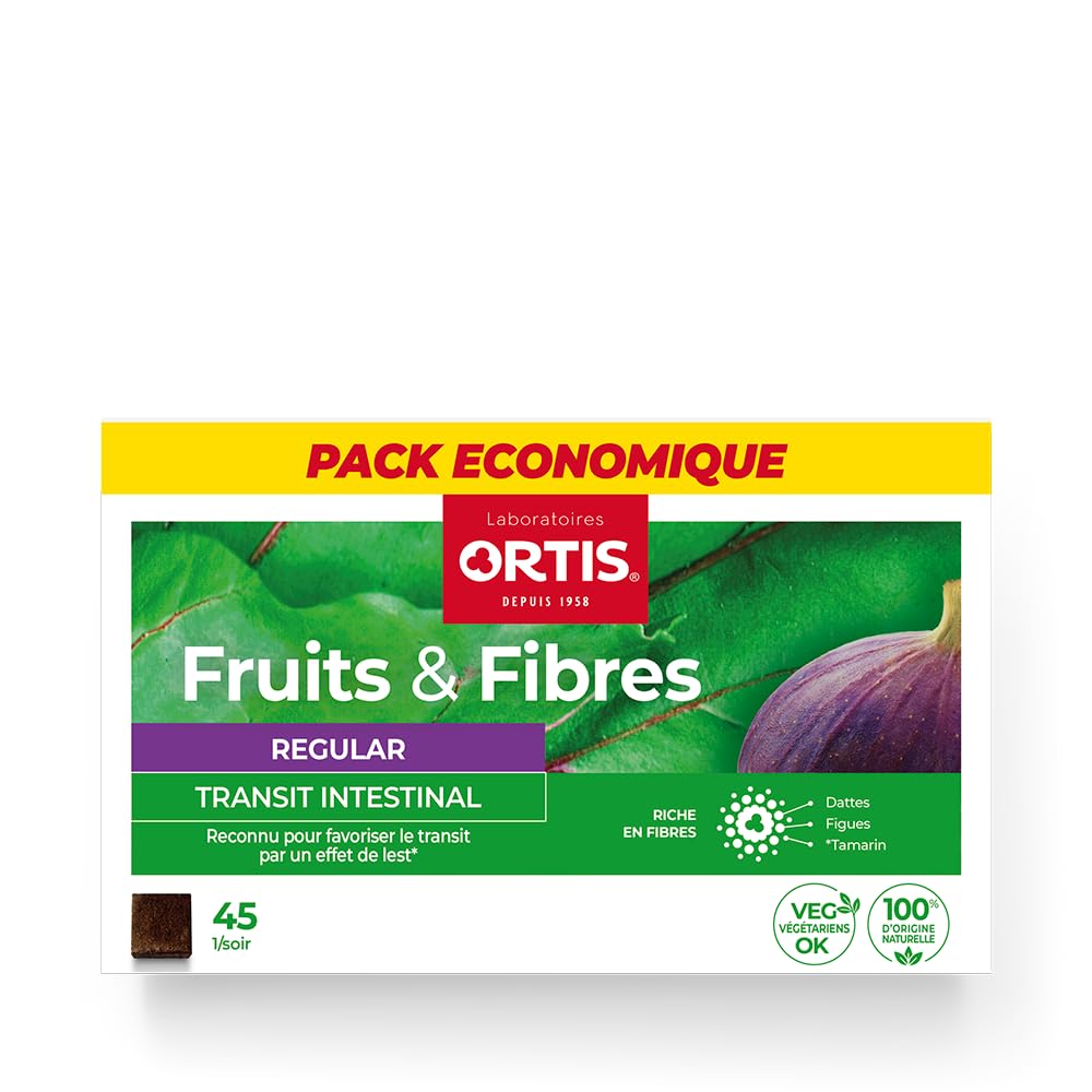 Ortis Fruits & Fibres Regular Digestive Fibre - 45 Chewables - image 2