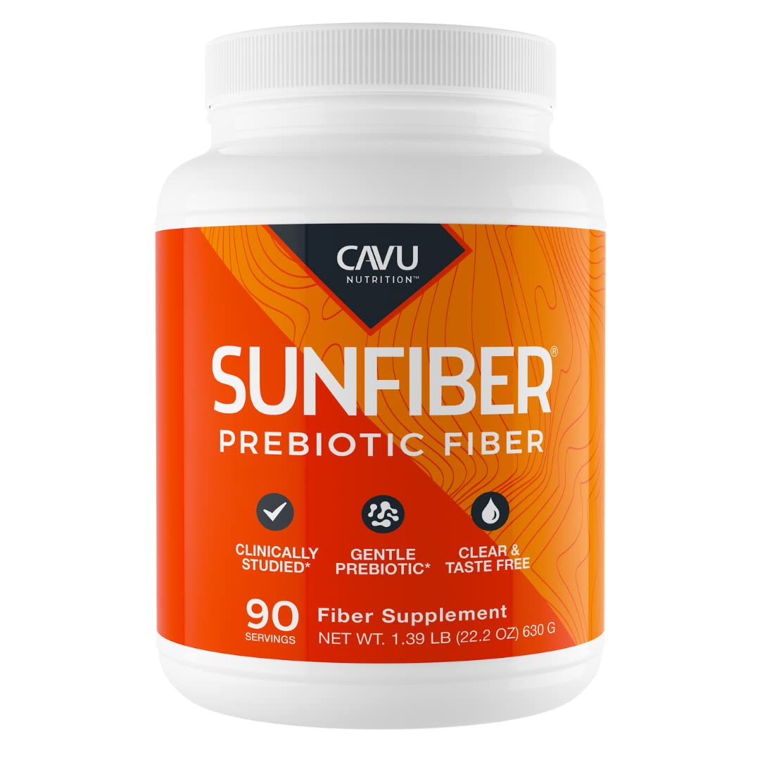 CAVU Sunfiber Soluble Prebiotic Fiber, Tasteless, Low-FODMAP