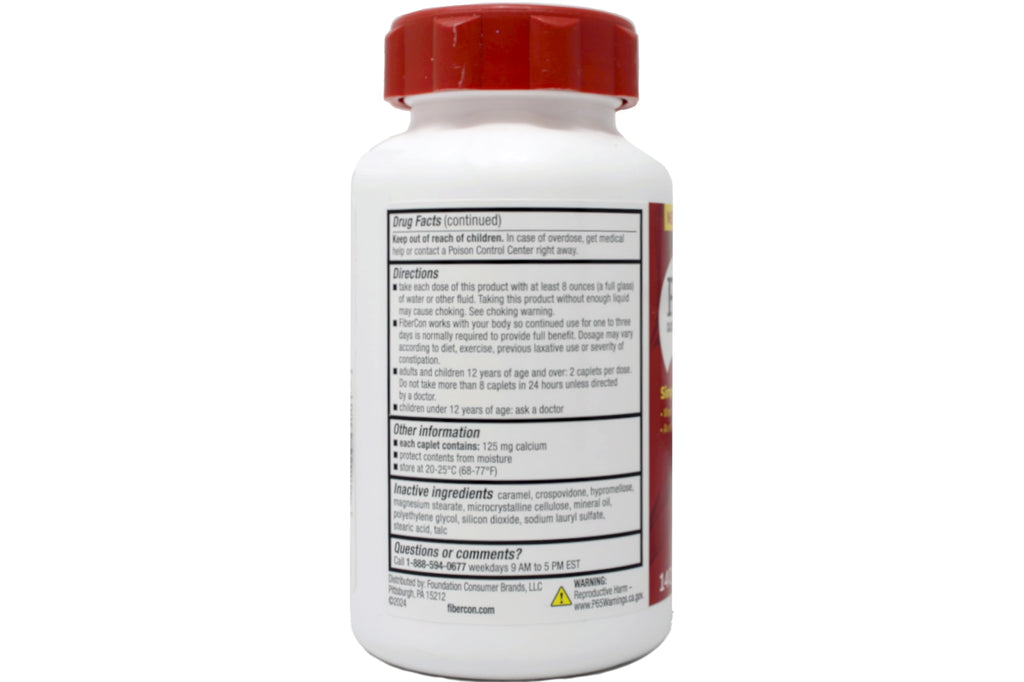 Fibercon Fiber Therapy for Regularity - 140 Caplets - image 2