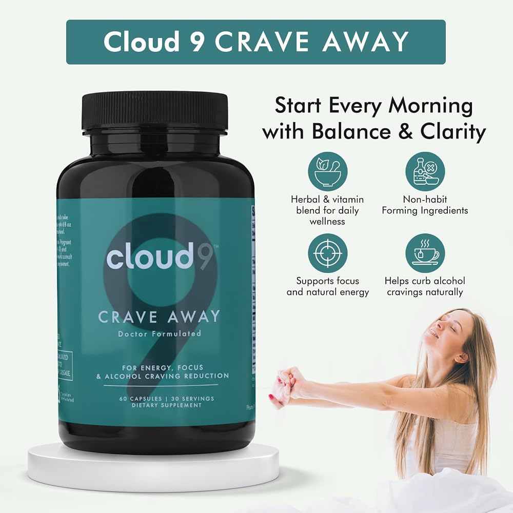 Cloud9 Crave Away Alcohol Craving Blocker - 60 Capsules - image 3