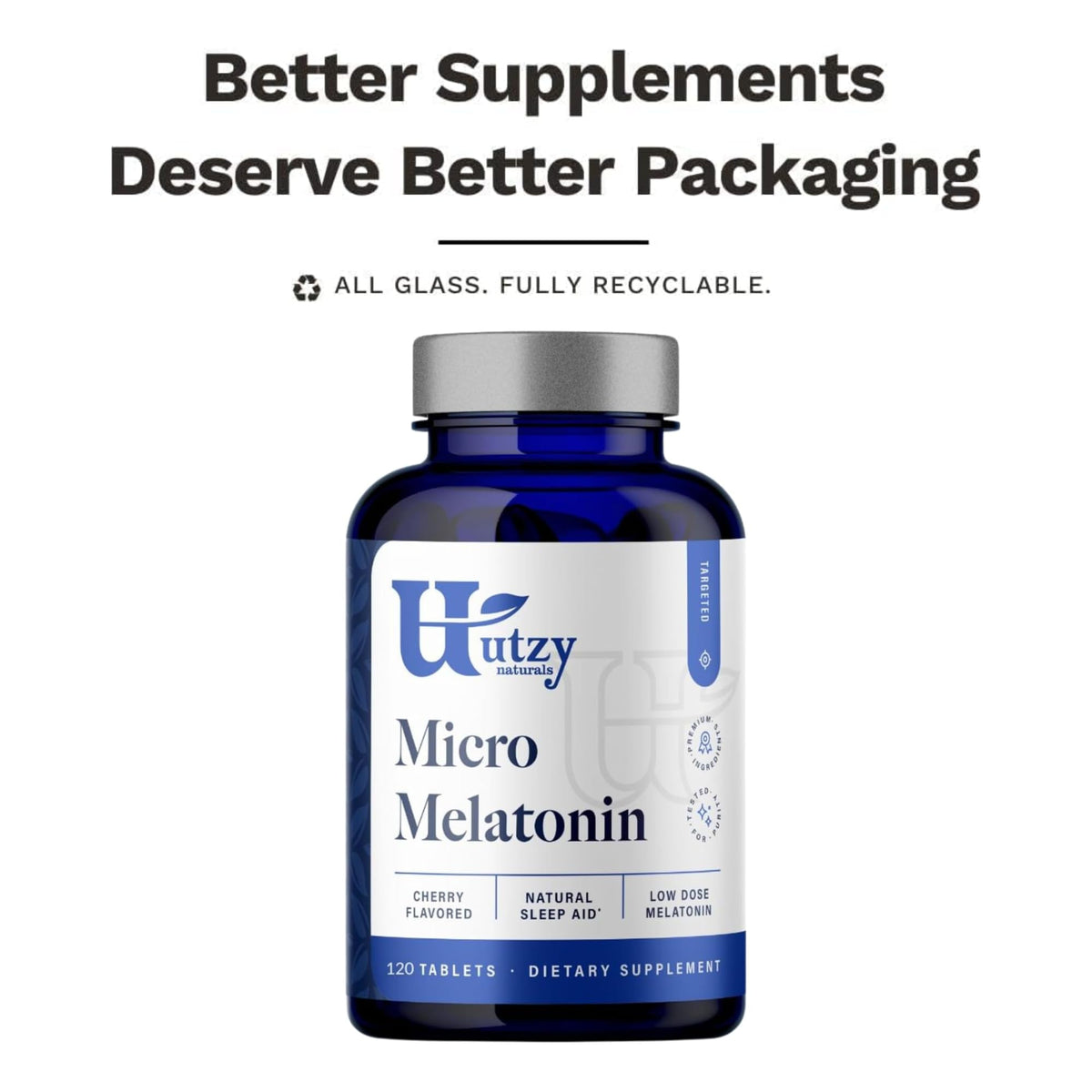 Utzy Naturals Micro Melatonin for Kids & Adults - 120 Tablets - image 9