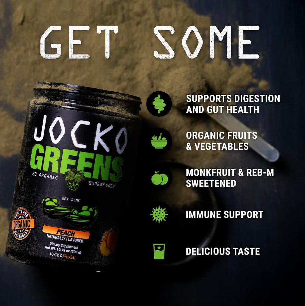 Jocko Fuel Greens Powder (Coconut/Pineapple Flavor) - Organic Greens