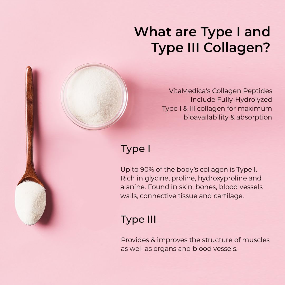 VitaMedica Collagen Peptides Powder Types I & III - 30 Servings - image 9