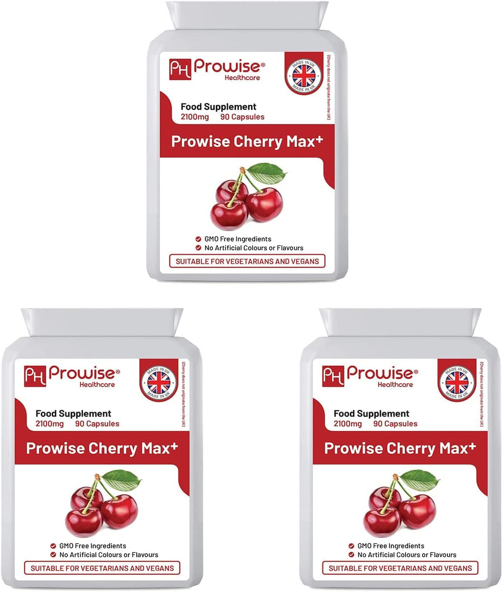 PH PROWISE Healthcare Cherry Max+ Vegan Capsules - 90 Count