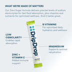 DripDrop Hydration - Zero Sugar Electrolyte Powder Packets Keto
