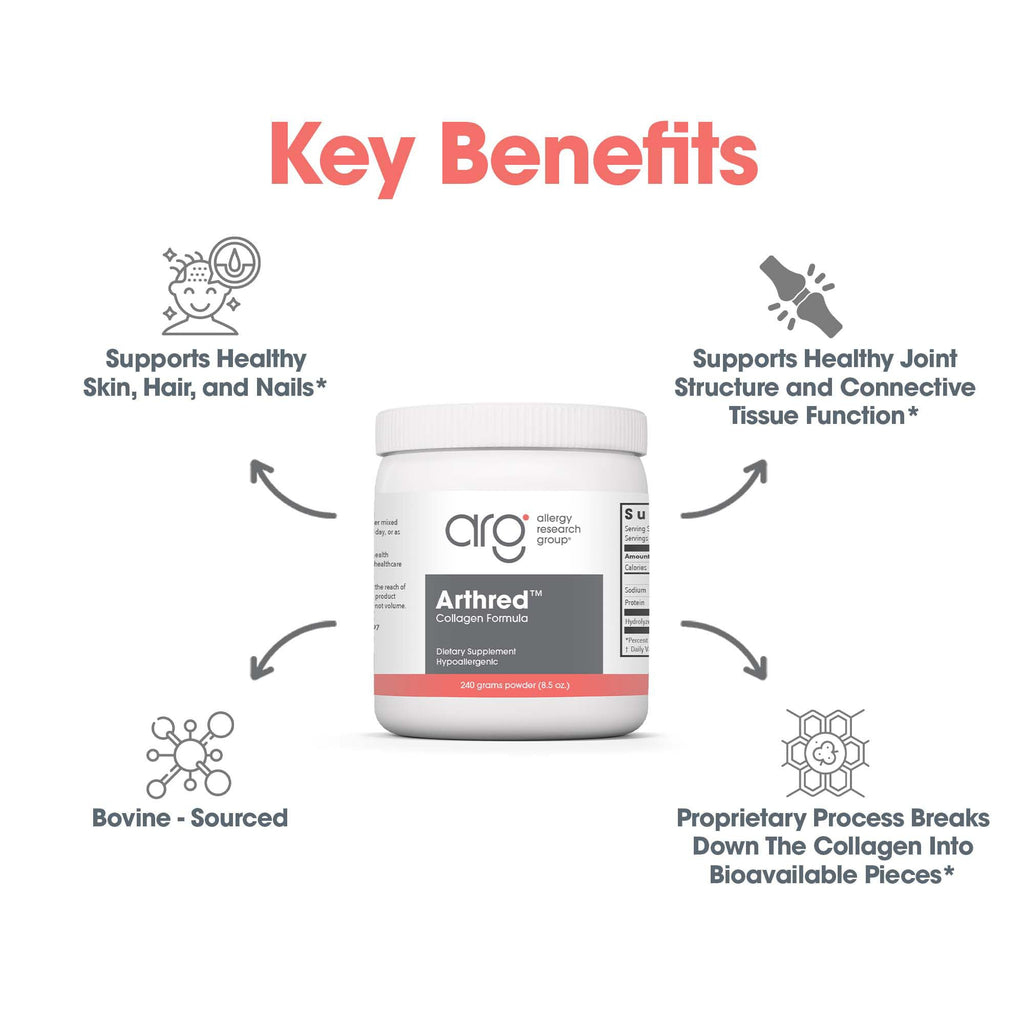 Allergy Research Group Arthred Collagen Powder - 8.5 oz - image 5