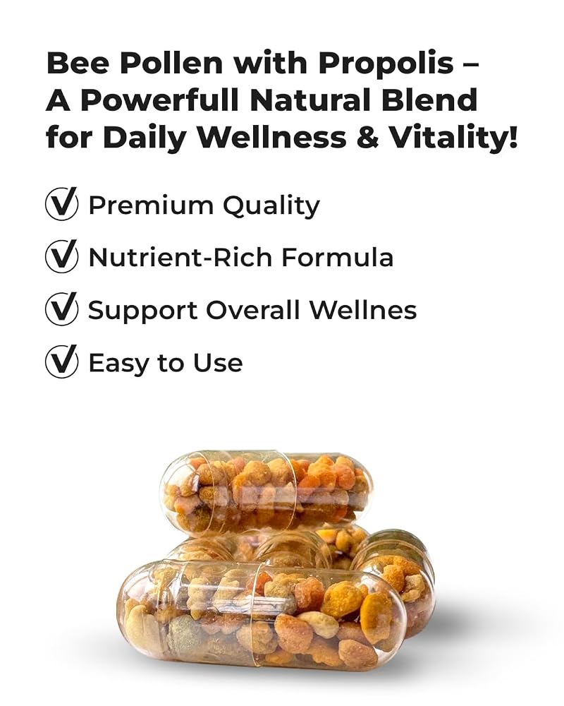 New Time Organic beekeeping products Bee Pollen Capsules