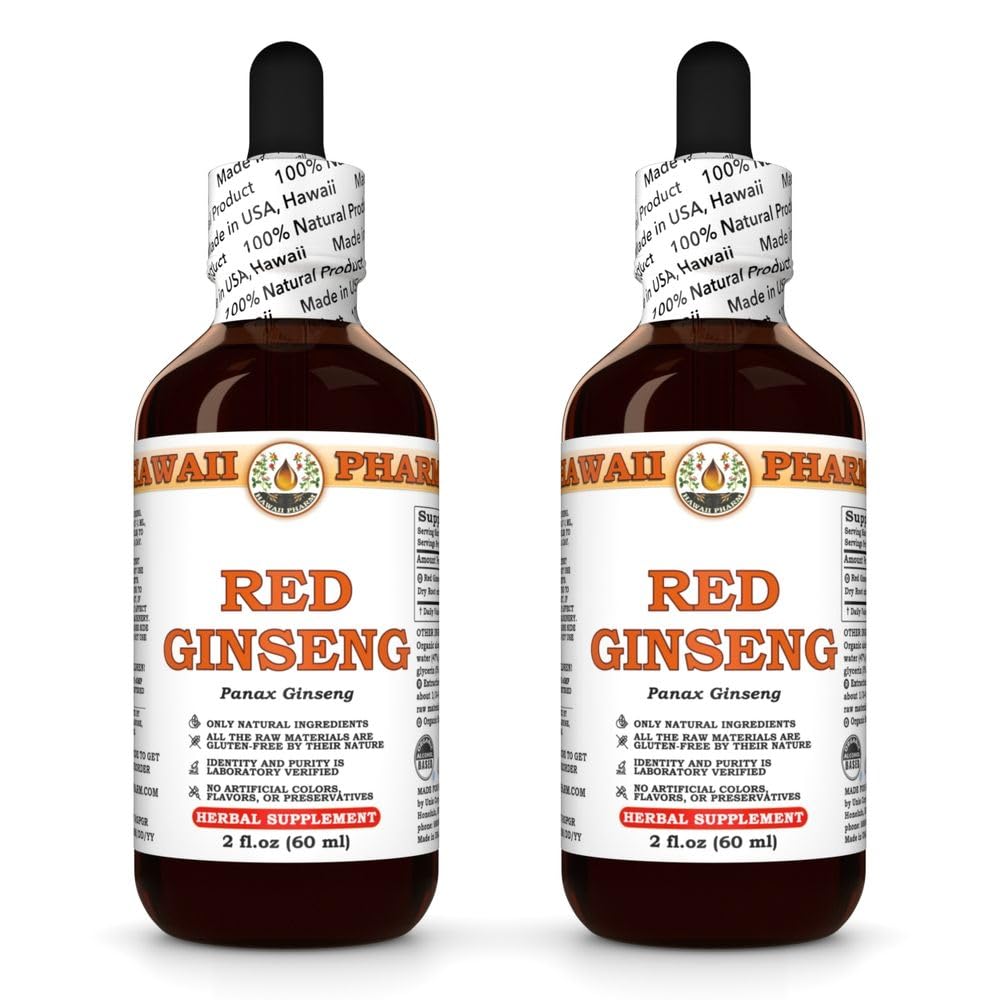Hawaii Pharm Red Ginseng (Panax Ginseng) Root Liquid Extract