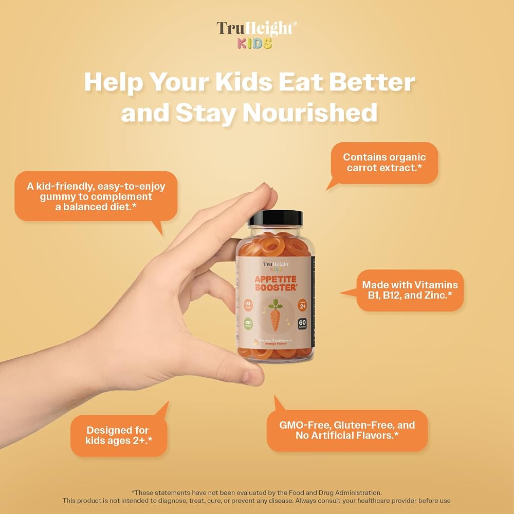 TruHeight Kids Appetite Booster Gummies (Orange