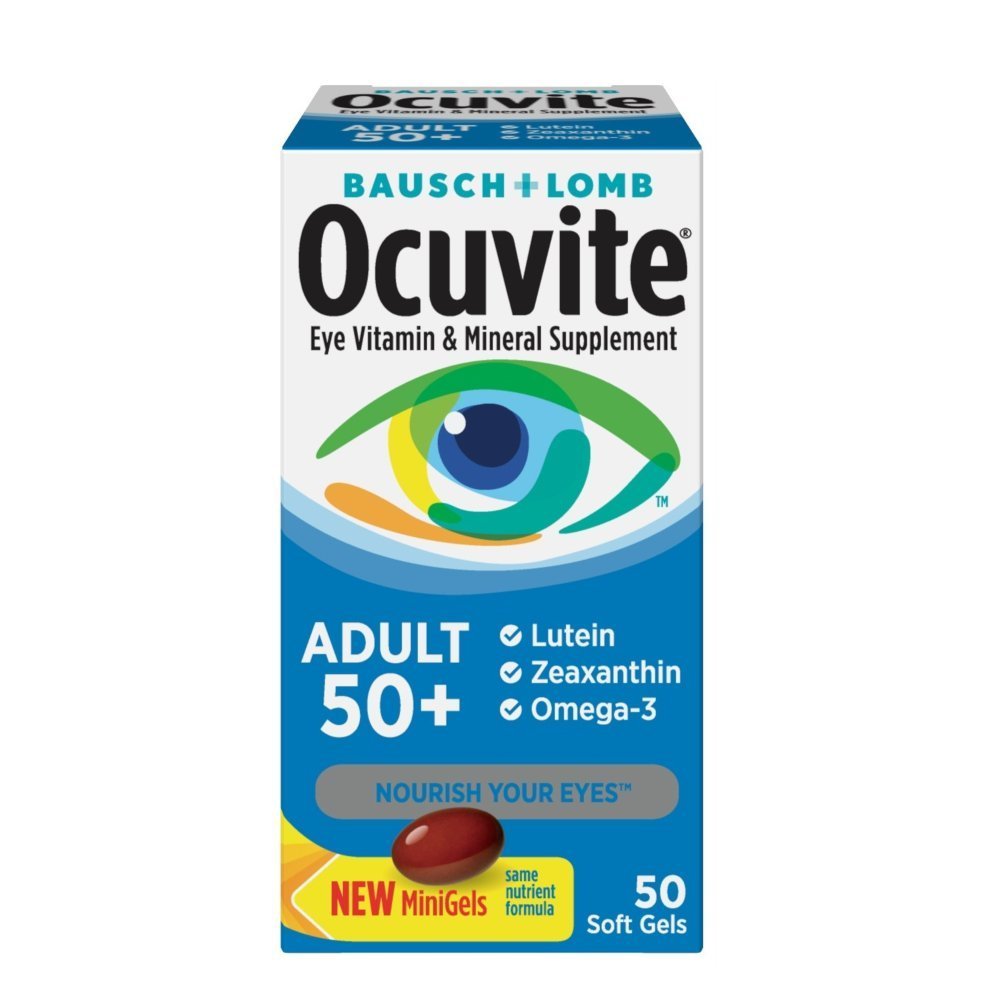 Ocuvite 50+ Eye Vitamin & Mineral Supplement - 100 Softgels