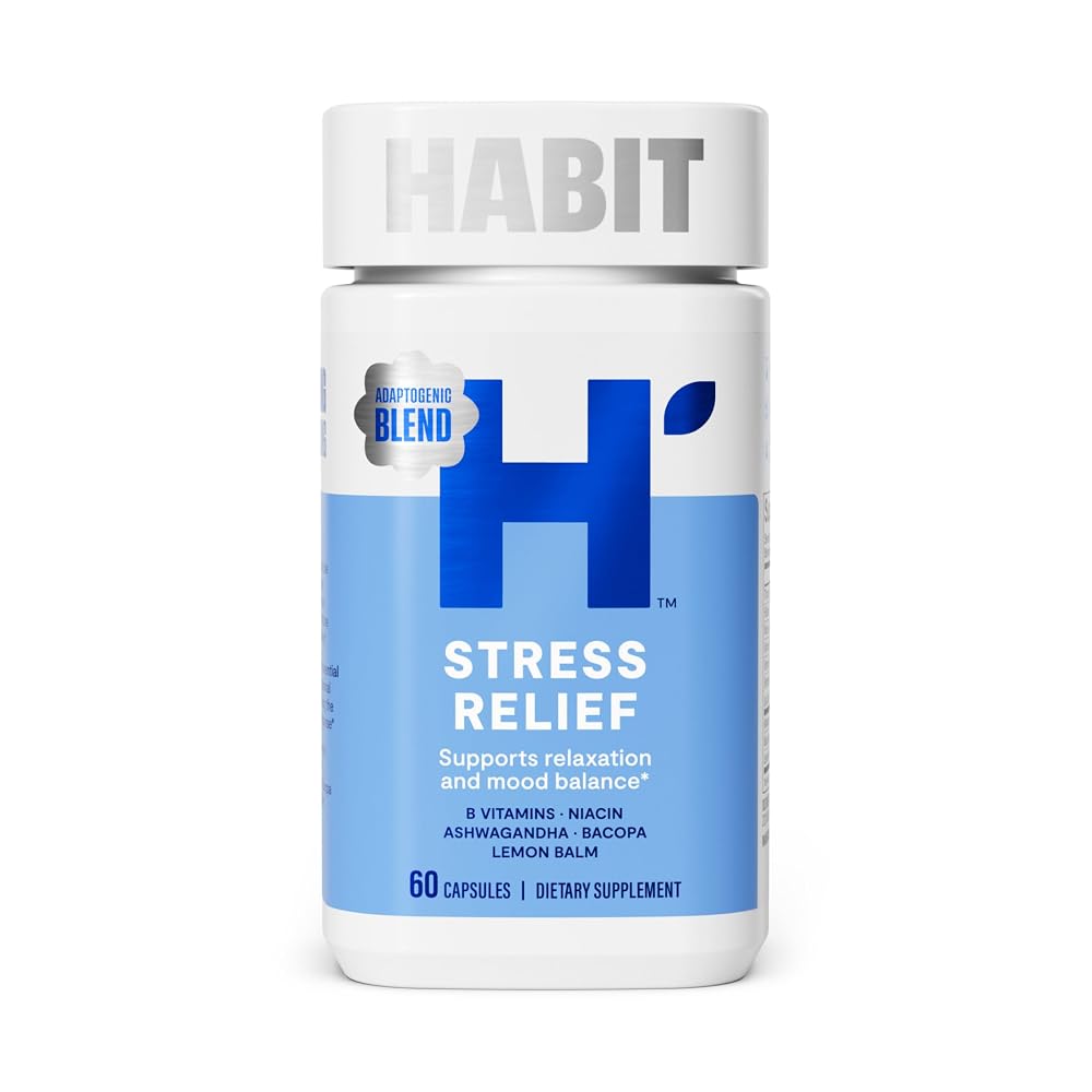 Health by Habit Capsule Stress Relief Vitamins Standard 60 PC Count