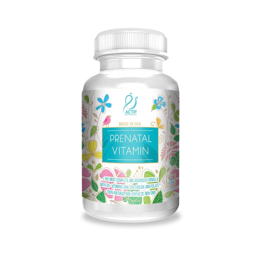 ACTIF Organic Prenatal Vitamin with DHA & Omega-3 - 90 Softgels