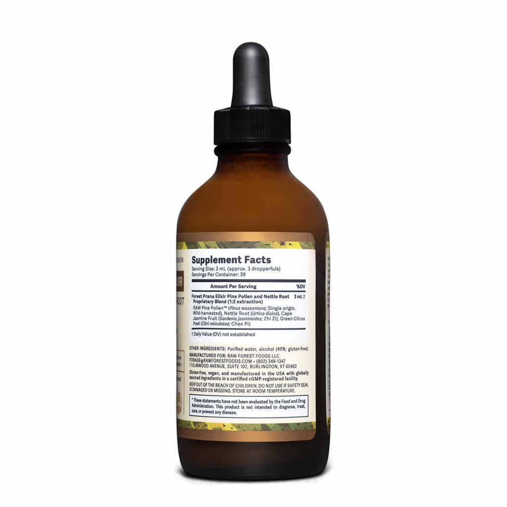 RAW Forest Foods Forest Prana Elixir Pine Pollen and Nettle Root