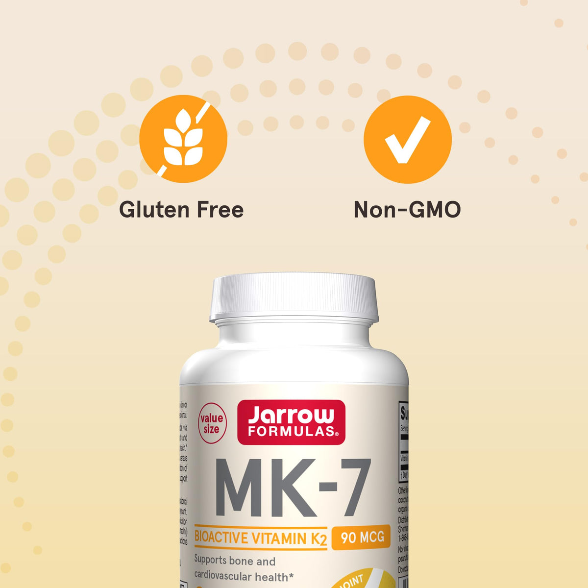 Jarrow Formulas MK-7 Vitamin K2 90 mcg - 120 Softgels - image 5