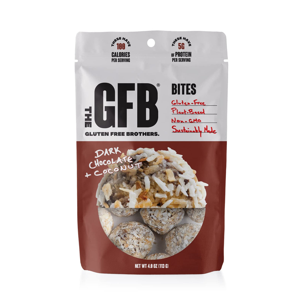 The GFB Protein Bites Dark Chocolate Coconut - 4 oz