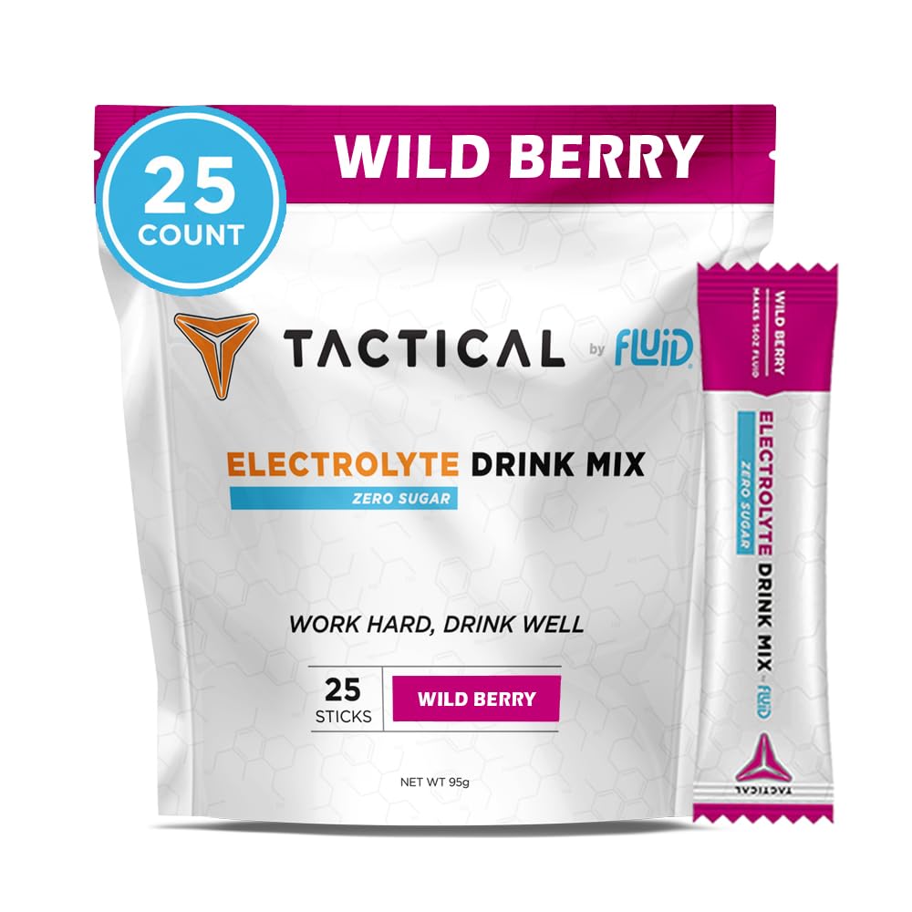 Fluid Tactical 25 Count Zero Sugar Electrolyte Powder