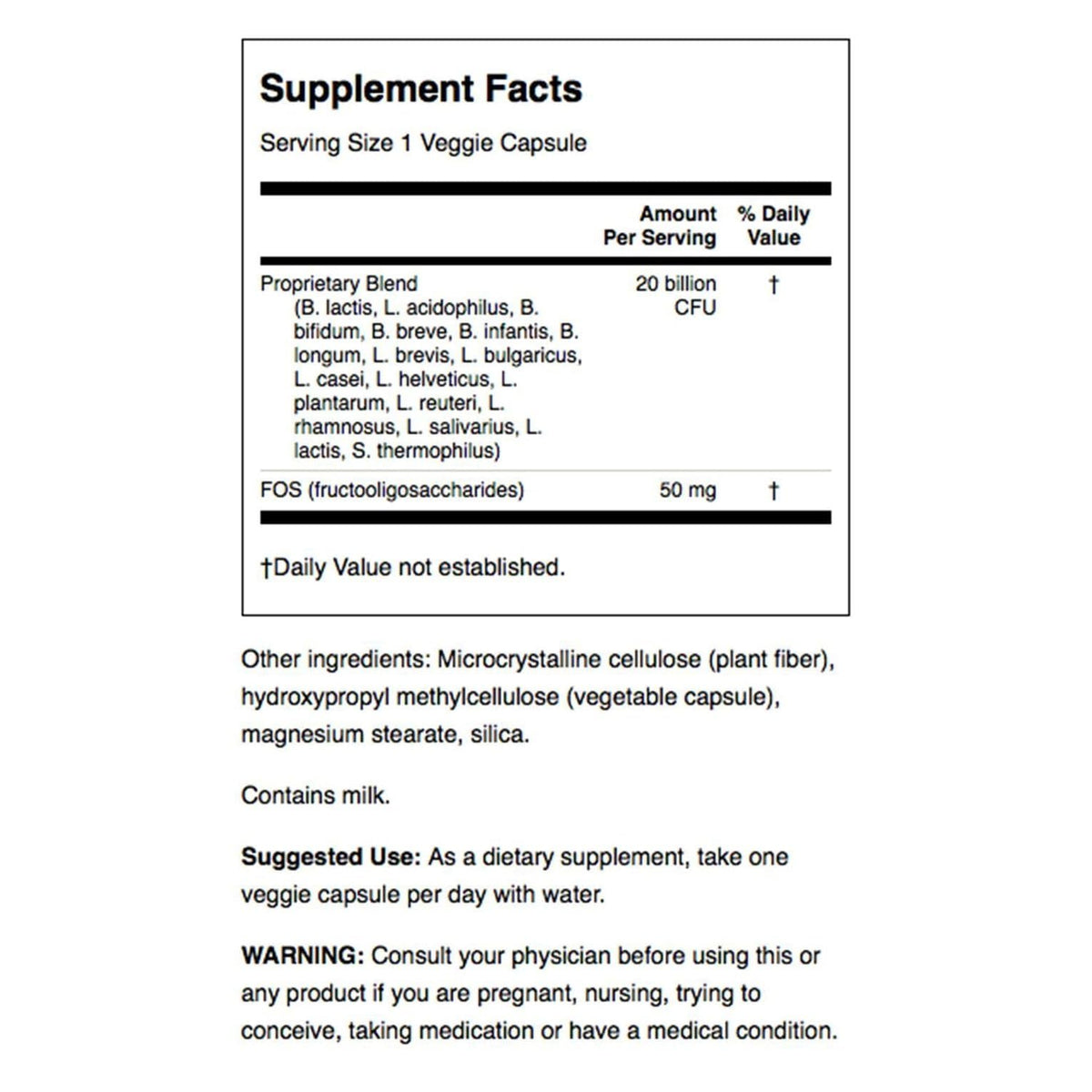 Swanson Probiotic for Digestive Health GI Tract Immune Support