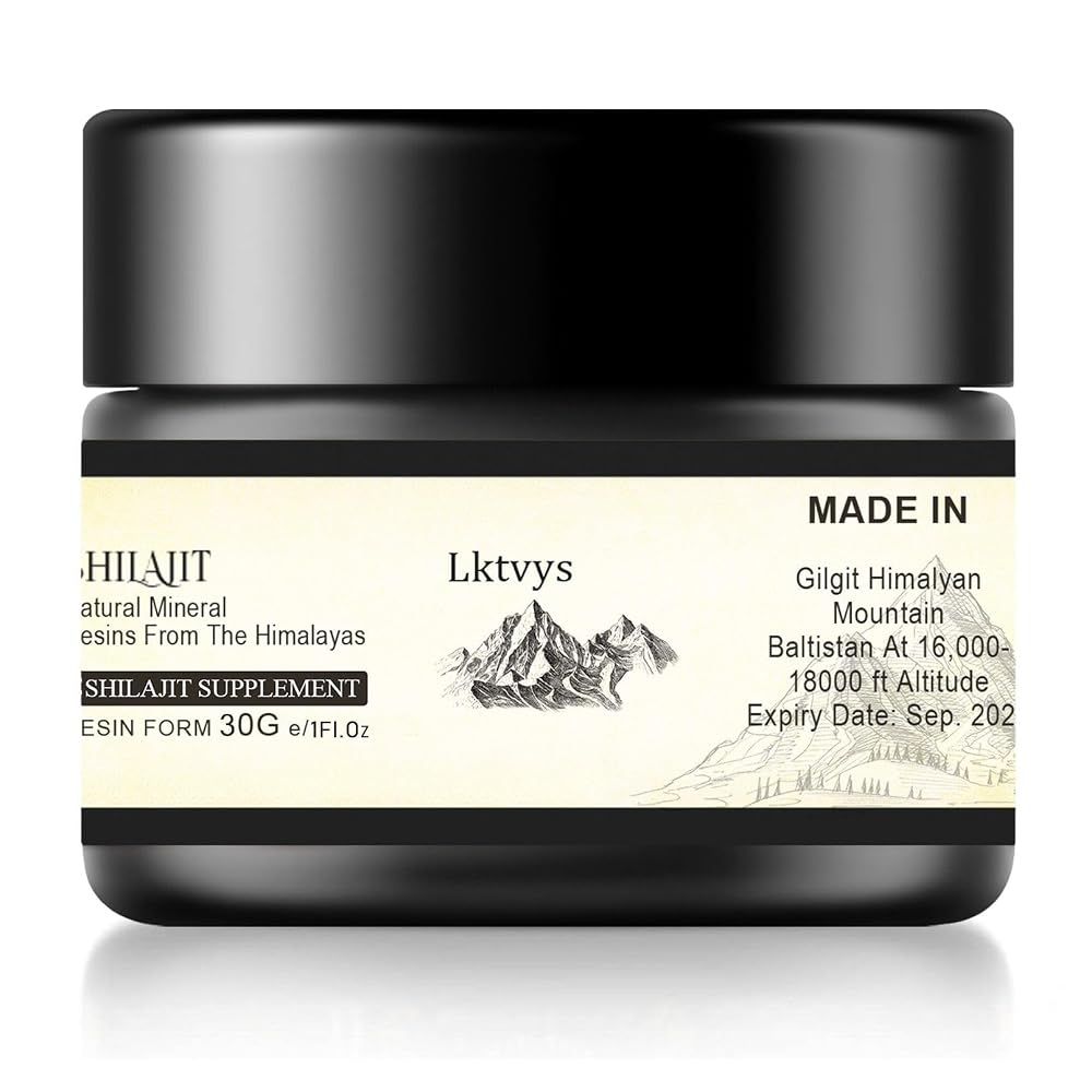 Lktvys Himalayan Shilajit Resin 500 mg - 30 g Jar