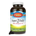 Carlson Super 2 Daily Multi + Omega-3s + Lutein + D3 - 180 Softgels