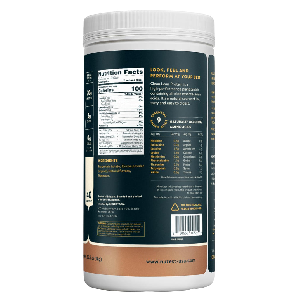 Nuzest - Pea Protein Powder - Clean Lean Protein