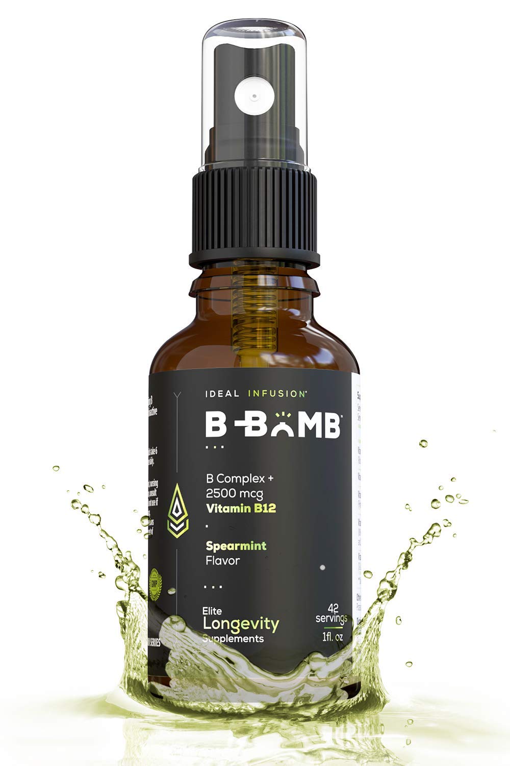 Ideal Infusion B-Bomb Vitamin B12 + B Complex Liquid Spray - 1 Fl Oz