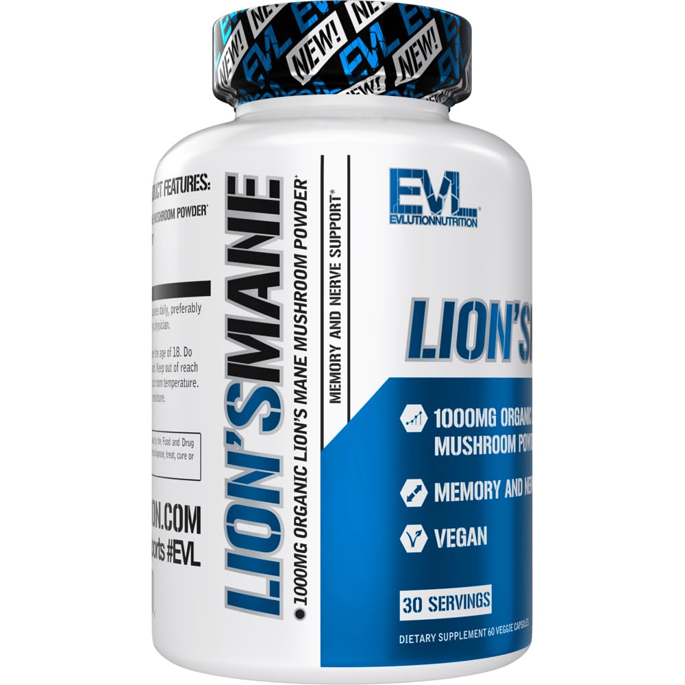 Evlution Organic Lion's Mane Mushroom Supplement - 60 Capsules - image 4