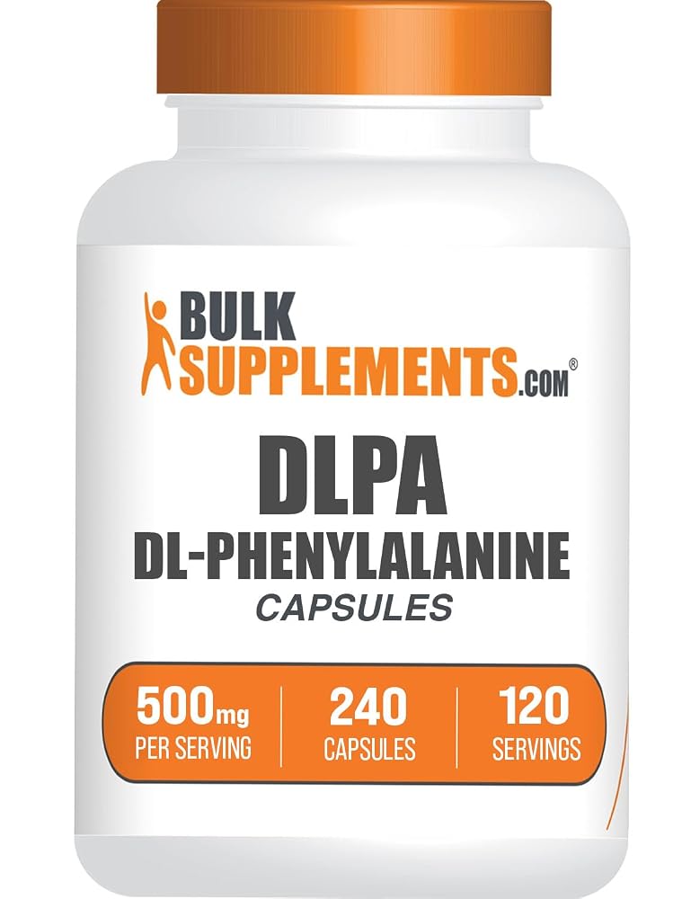 BulkSupplements DL-Phenylalanine Capsules - 500mg - 240 Capsules