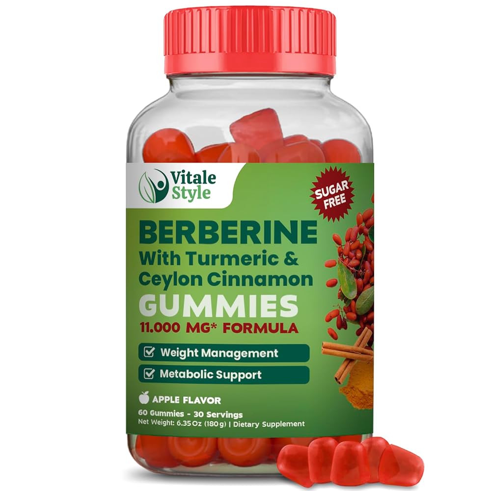 Vitale Style Berberine 3000mg Weight Management Gummies - 60 Count