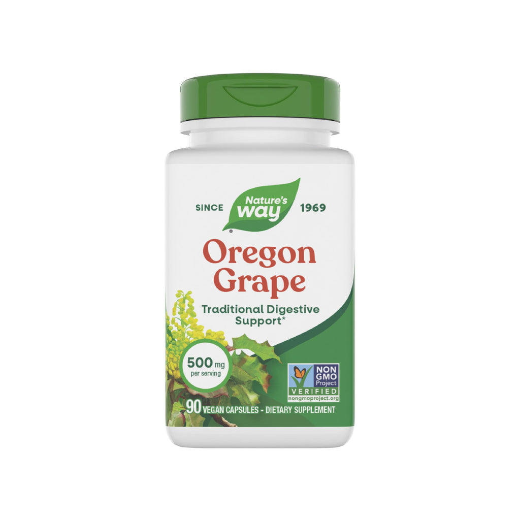 Nature's Way Oregon Grape Capsules Digestive Support - 90 Capsules