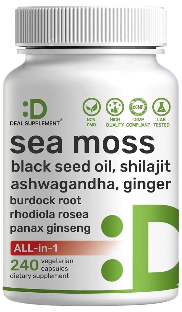 DEAL SUPPLEMENT 14-in-1 Irish Sea Moss Complex - 240 Vegetarian Capsules