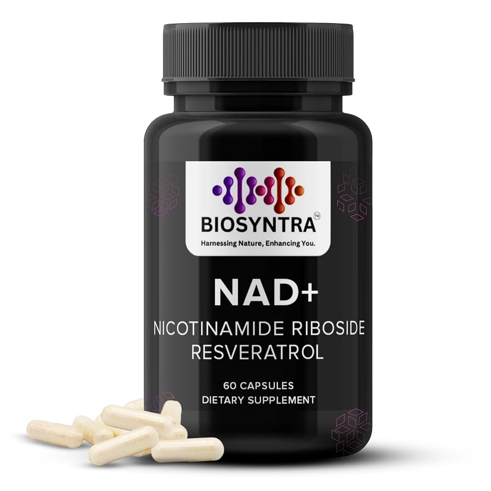 Biosyntra NAD+ Supplement 900mg Nicotinamide Riboside - 60 Capsules