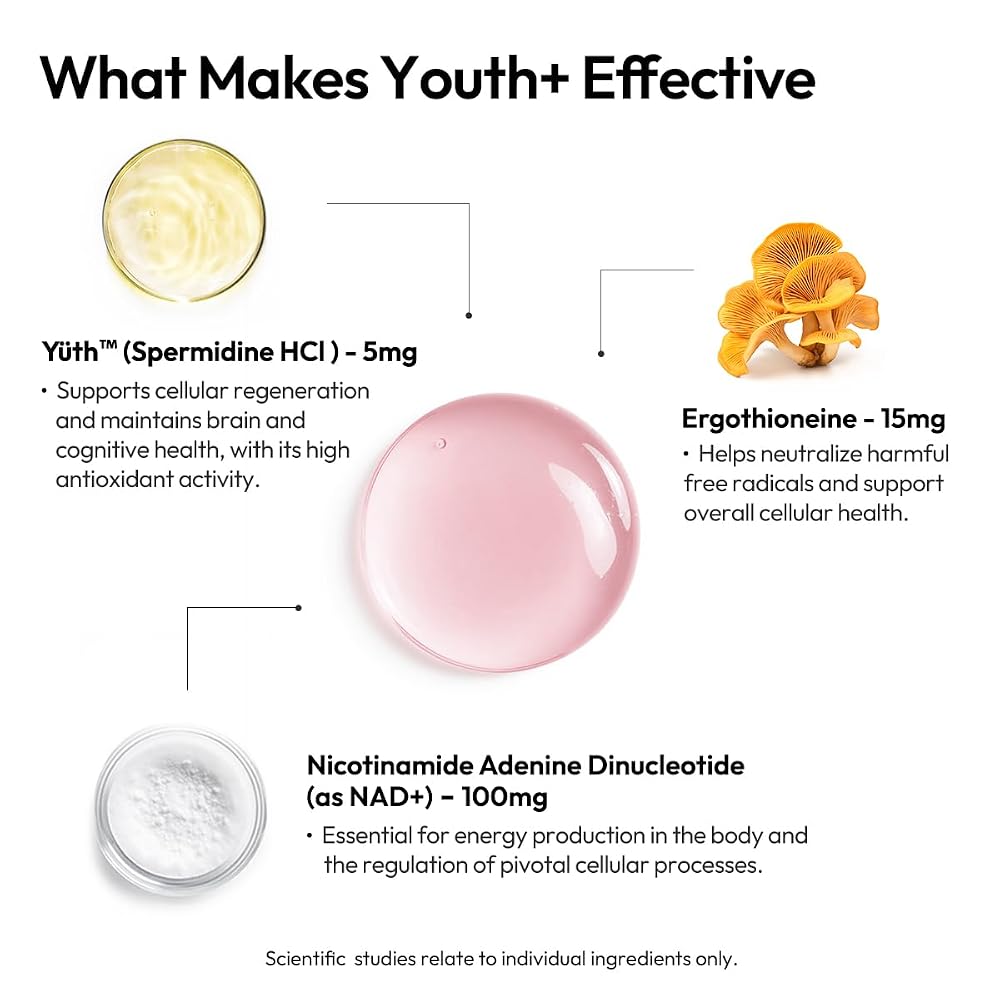 BIGVITA Youth+ NAD+ Spermidine Ergothioneine Shots - 10 Pack - image 5
