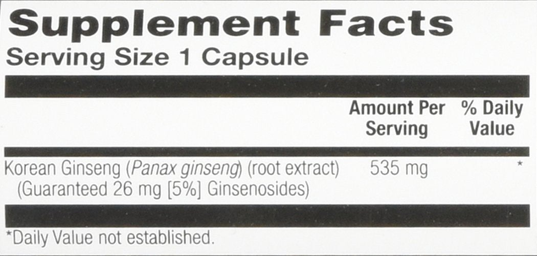 Solaray Korean Ginseng Root 500mg - 60 Capsules - image 4
