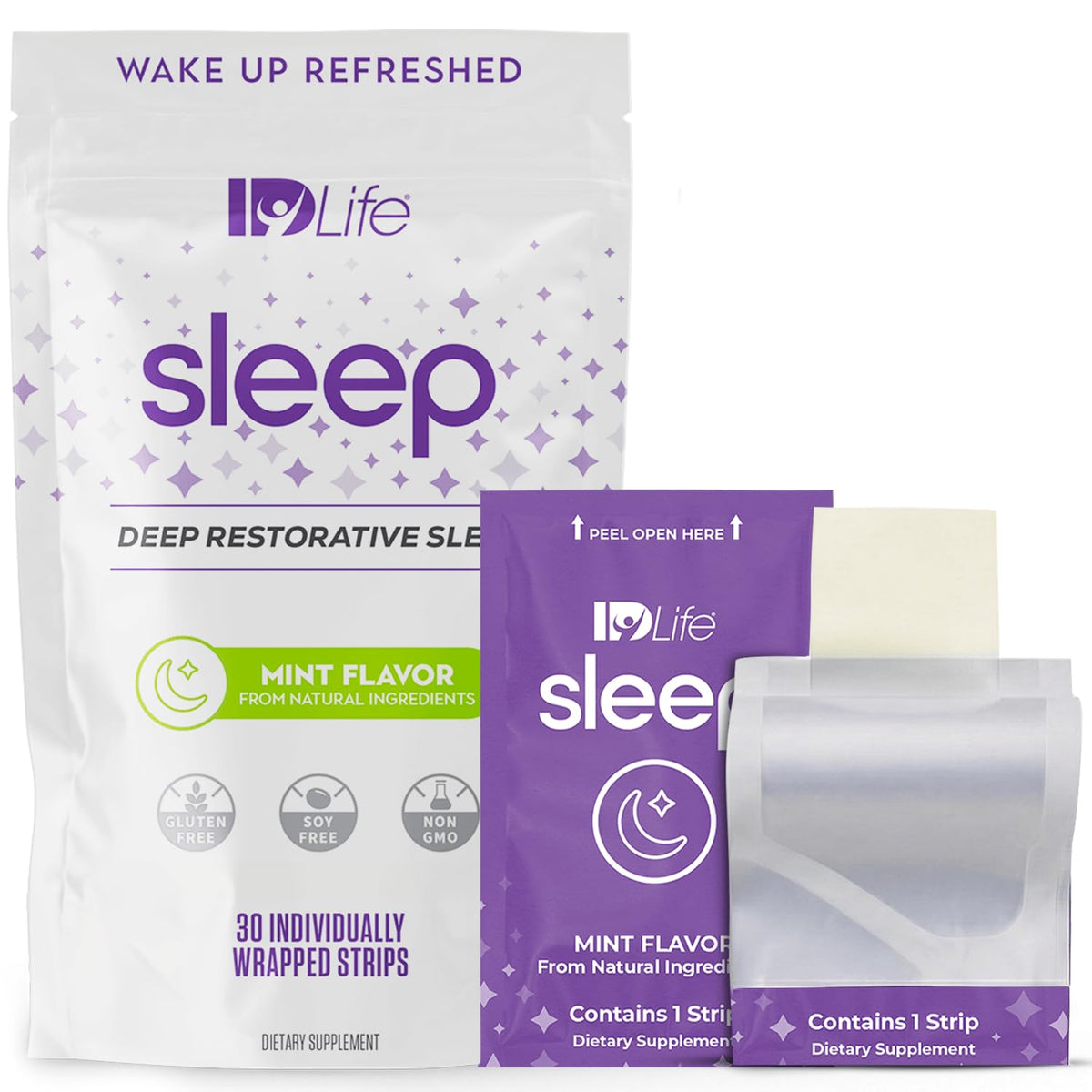 IDLife Sleep Dissolvable Strips for Sleep Support - 30 Count