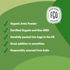 FGO Organic Amla Powder Indian Gooseberry Vitamin C - 8oz - image 6