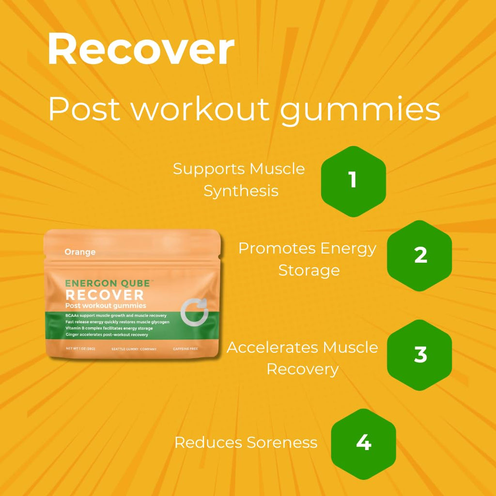 SGC Recover Post-Workout Gummies Orange Ginger - 12 Pack - image 4