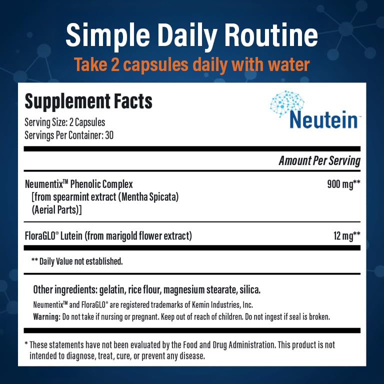 Neutein Brain Supplements for Memory and Focus - 60 Capsules - image 5