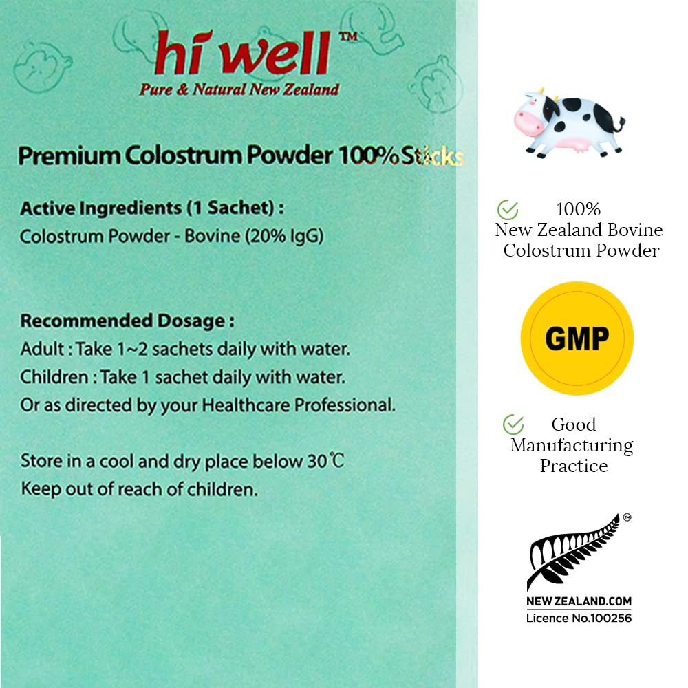 Hi Well Premium Grass-Fed Colostrum Powder - 30 Sticks - image 5