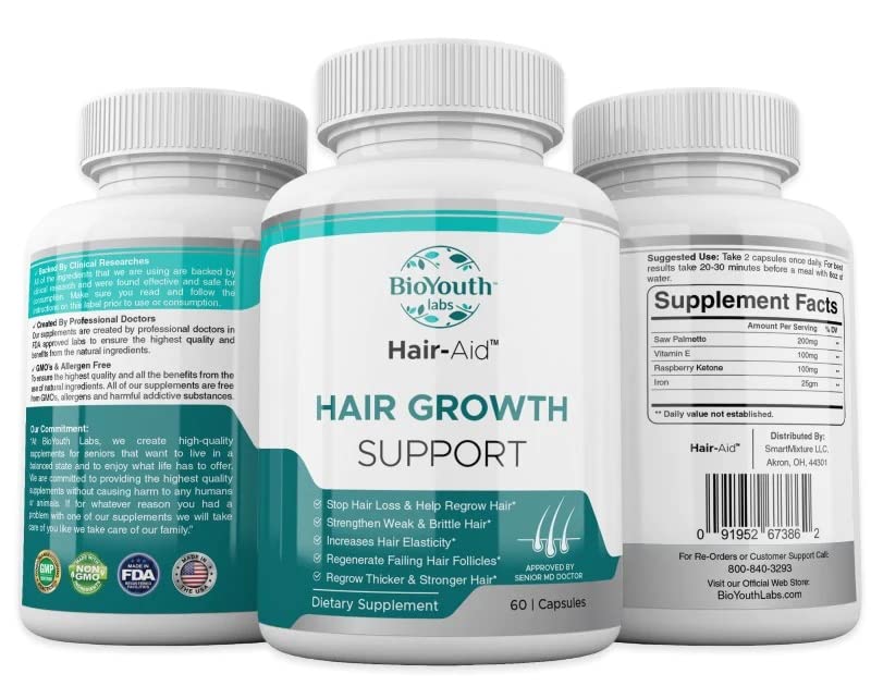 BioYouth Labs Hair-Aid™ Hair Support Supplement