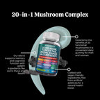 NutraPerfecto Organic Mushroom Gummies 20 in 1 Complex - 60 Count - image 4