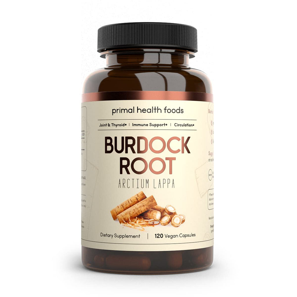 Primal Health Foods Organic Burdock Root 1000 mg - 120 Capsules