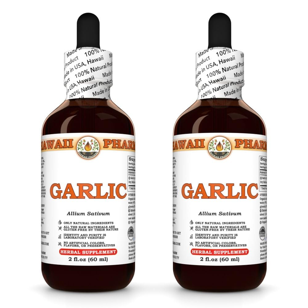 Hawaii Pharm Garlic (Allium sativum) Bulb Liquid Extract