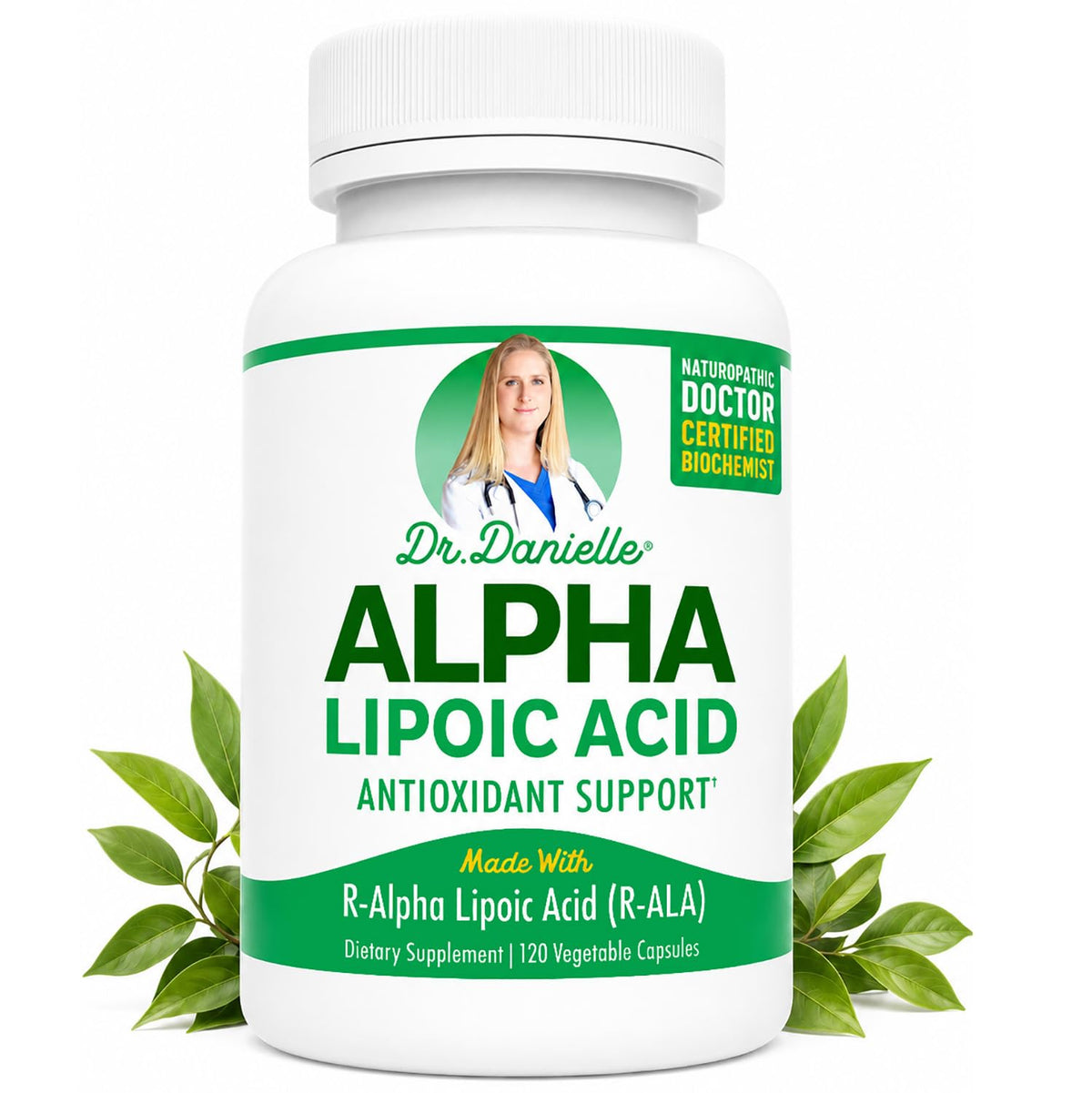 Doctor Danielle Alpha-Lipoic Acid R-ALA - 120 Vegetarian Capsules