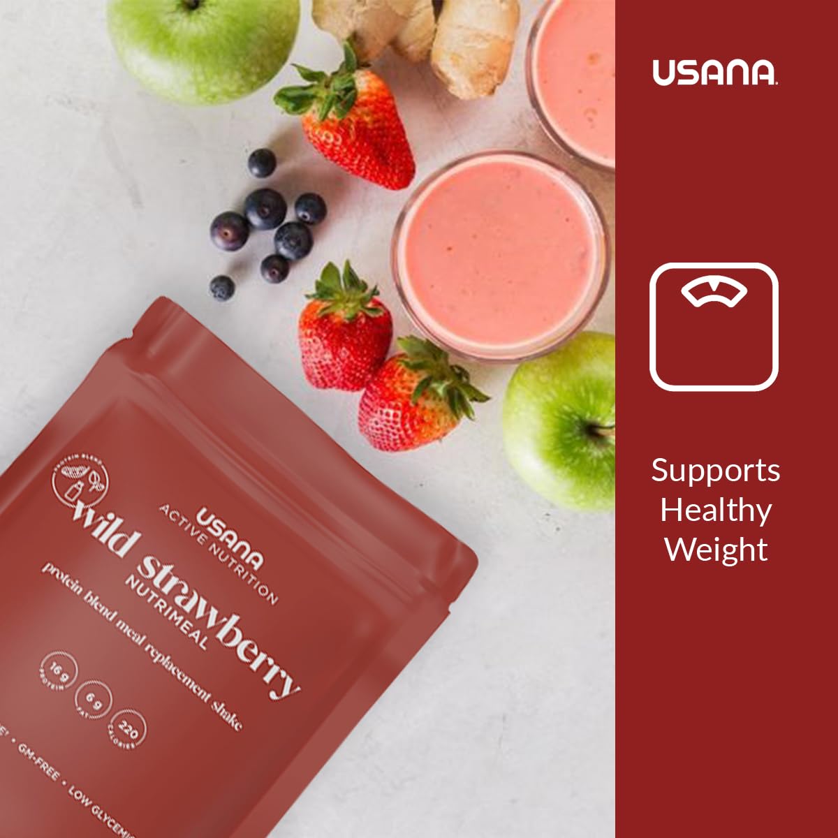 USANA Nutrimeal Meal Replacement Shake Wild Strawberry - 540g - image 4