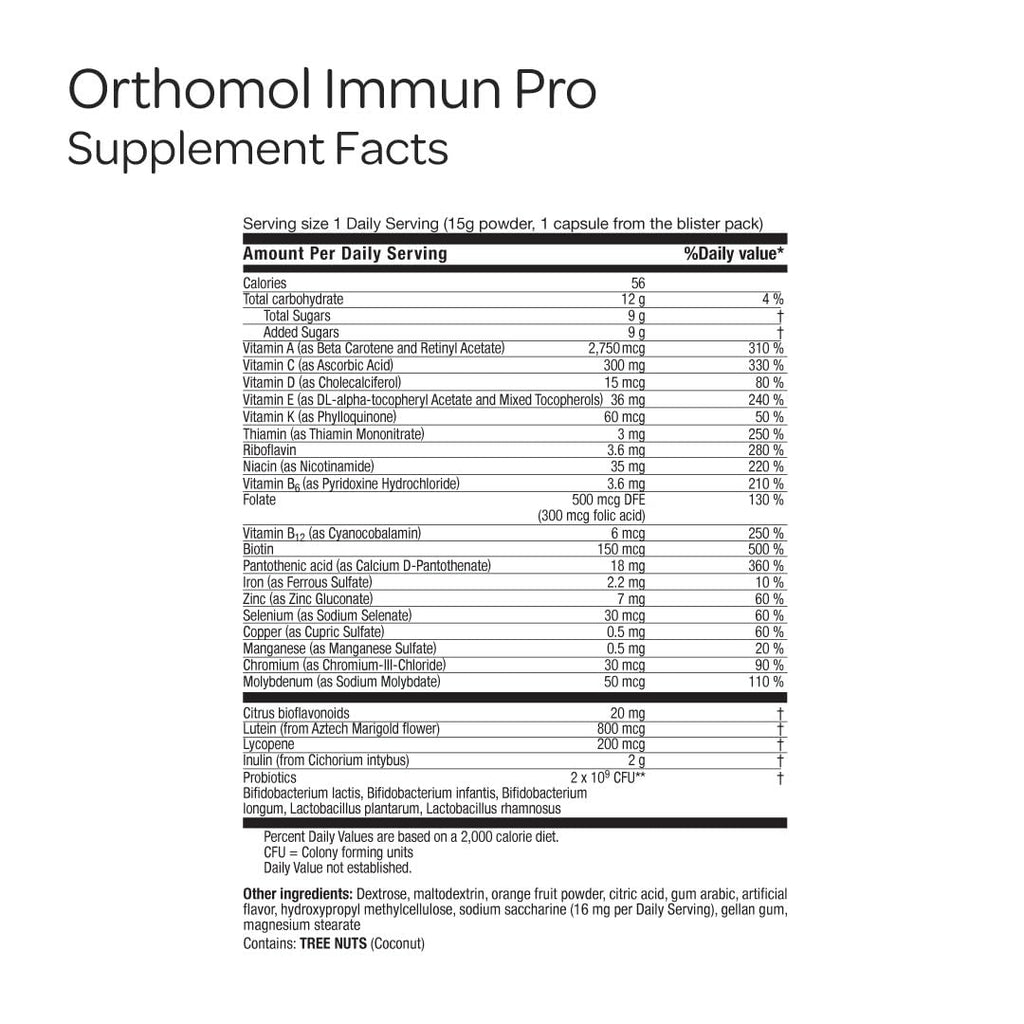 Orthomol Daily Immune Support Supplement