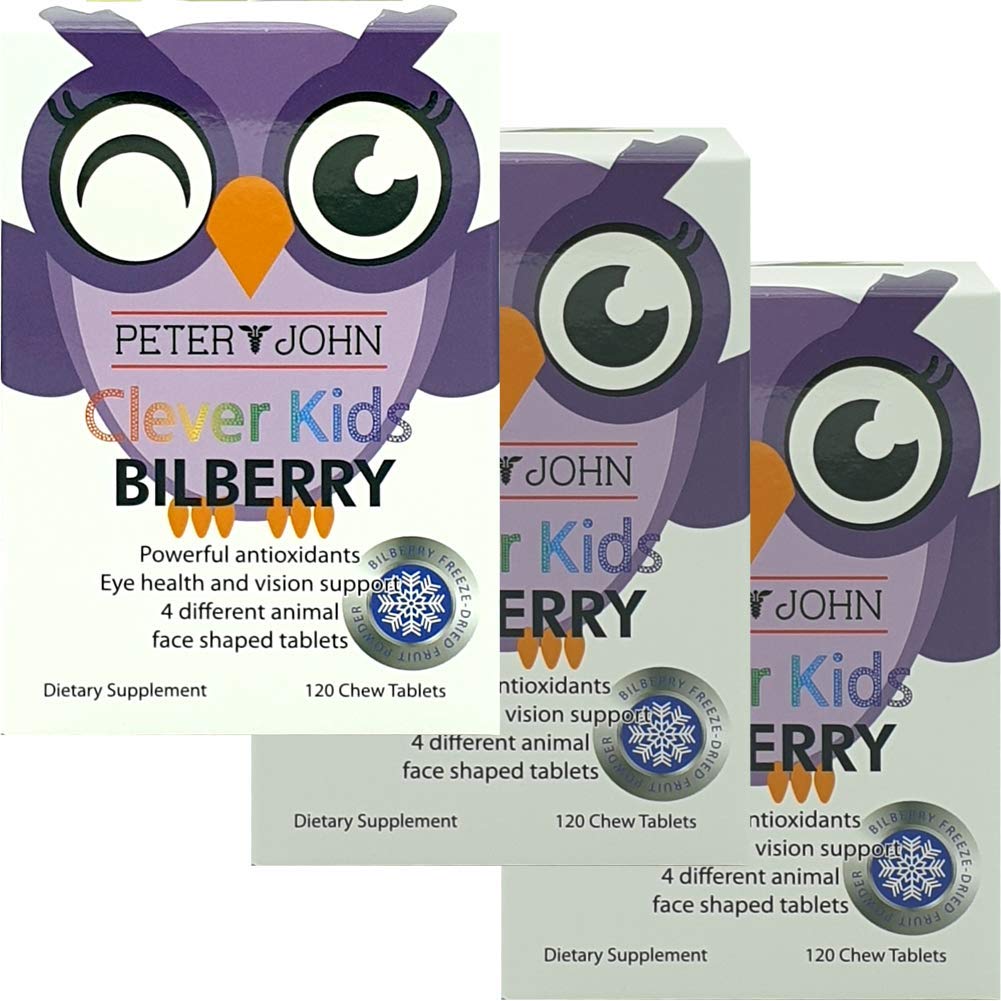 HEALTHFARM Kids Vision Support Bilberry 120 Chew Tablets Made